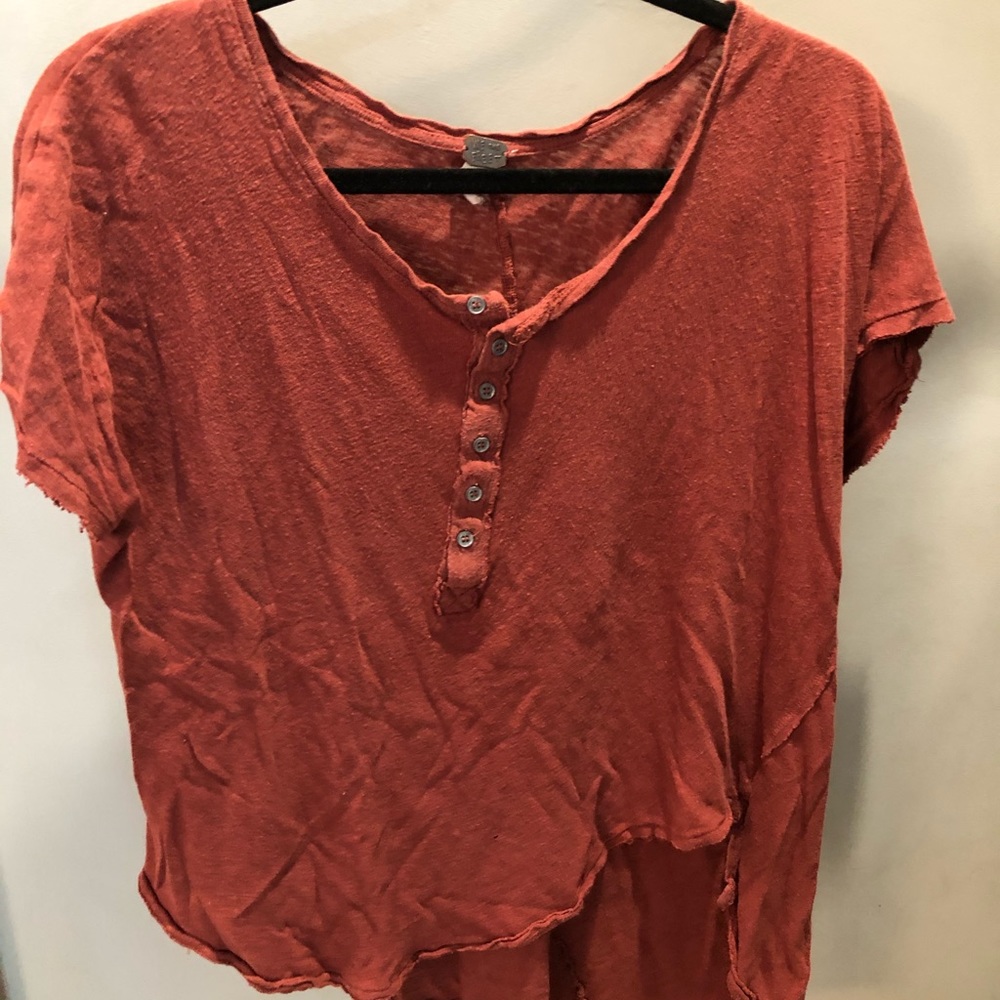 Burnt orange free people top